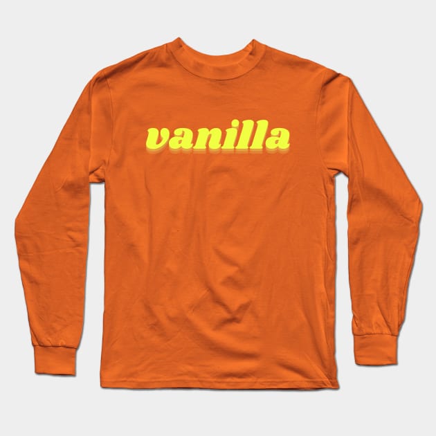 vanilla Long Sleeve T-Shirt by thedesignleague
